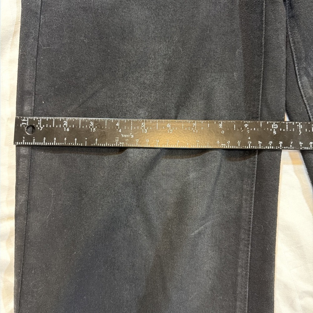 Paige Premium Denim Sasha High Rise Wide Leg Coated Black Jeans 28 29x32 - Picture 14 of 16
